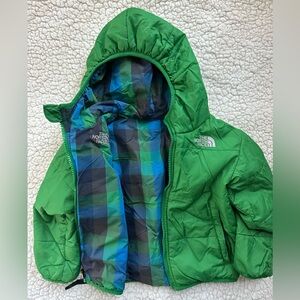 North face 3T reversible winter coat